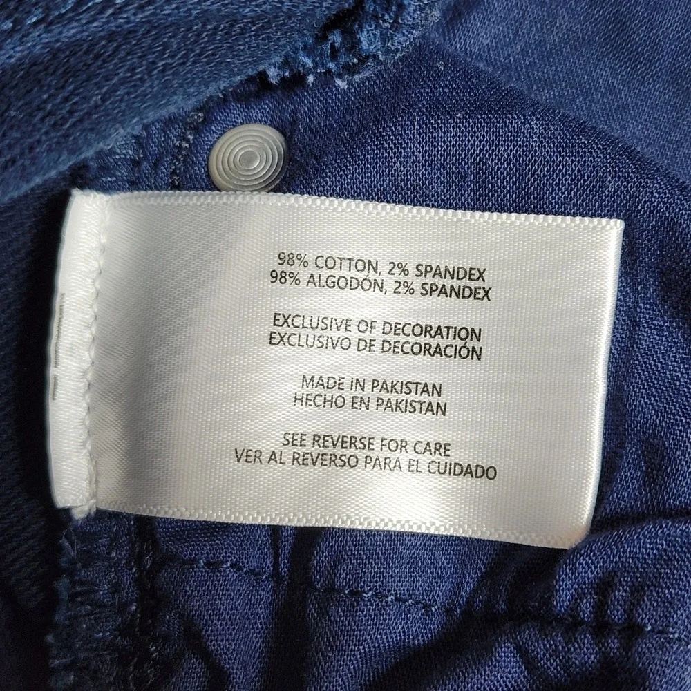 Banana Republic Pants Mens 30x32 Navy Blue Slim Stretch Chino EUC MSRP 140